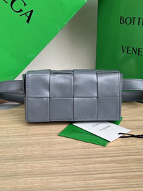 BV original calfskin cassette belt bag 651053 thunder