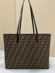Fendi original canvas medium tote bag 8BR338 brown