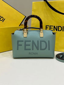 Fendi original calfskin mini by the way boston bag 8BS067 mint green