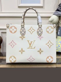 Louis vuitton original monogram canvas onthego MM M22975 beige