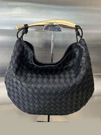 BV original lambskin medium sardine bag 754988 black