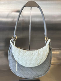 BV original lambskin small gemelli bag 776764 agate grey