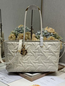 Dior original calfskin medium toujours tote bag M1166 white