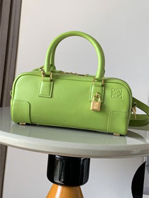 Loewe original calfskin amazona 23 cropped bag A039N23 green