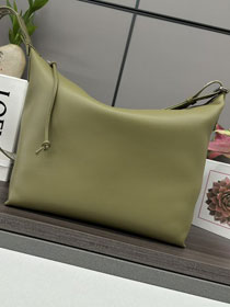 Loewe original calfskin cubi crossbody bag B906K70 olive