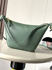 Loewe original calfskin mini hammock hobo bag A538G13 green