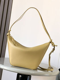Loewe original calfskin mini hammock hobo bag A538G13 yellow