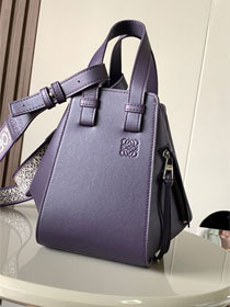 Loewe original calfskin small hammock bag A538H13 dark purple