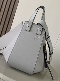Loewe original grained calfskin medium hammock bag A538S35 grey