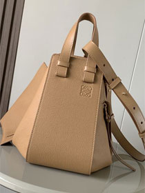 Loewe original grained calfskin medium hammock bag A538S35 toffee