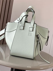 Loewe original grained calfskin small hammock bag A538H13 light green