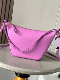 Loewe original calfskin mini hammock hobo bag A538G13 purple