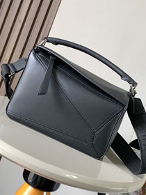 Loewe original calfskin small puzzle bag A510P60 black