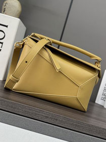 Loewe original calfskin small puzzle bag A510P60 yellow