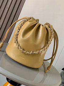 Loewe original lambskin flamenco purse bucket A411FPB sahara