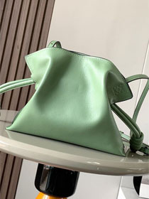 Loewe original calfskin mini flamenco clutch A411FC2 light green