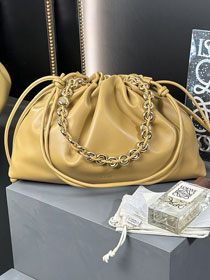 Loewe original lambskin large flamenco purse A411FPD sahara