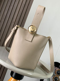 Loewe original calfskin mini pebble bucket BBMX01 sand
