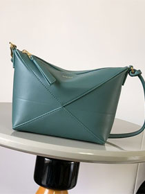 Loewe original calfskin puzzle fold pouch C510PT1 dark green