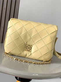 Loewe original lambskin medium goya puffer bag  A896P41 yellow