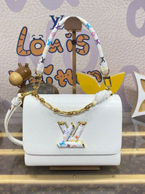 Louis vuitton original epi leather TM twist slim mm M13678 white