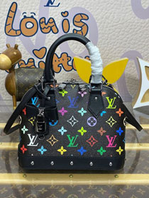 Louis vuitton original multicolored canvas TM alma BB M13078 black