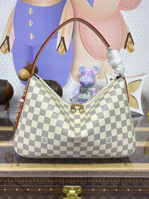 Louis vuitton original damier azur slouchy PM shoulder bag N00116
