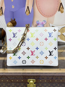 Louis vuitton original lambskin coussin pm bag M13233 white