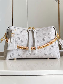 Louis vuitton original mahina leather hand it all PM M13157 grey