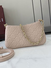 GG original calfskin emblem super mini bag 815278 light pink