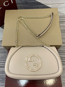 GG original calfskin blondie medium shoulder bag 815715 light pink