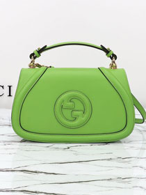 GG original calfskin blondie small top handle bag 815714 green