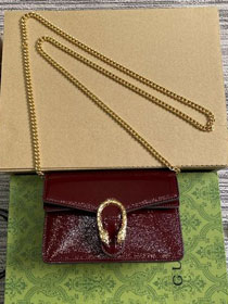 GG original shiny calfskin dionysus mini bag 795368 bordeaux