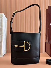 GG original calfskin 73 small bucket bag 833665 black