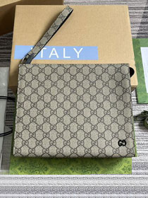 GG original canvas bi-color small pouch 768255