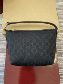 GG original canvas small shoulder bag 795168 black