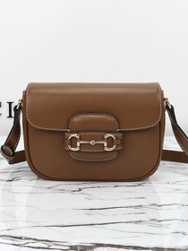 GG original calfskin 1955 horsebit mini shoulder bag 815205 brown