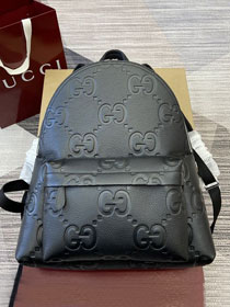 GG original calfskin GG jumbo medium backpack 819065 black