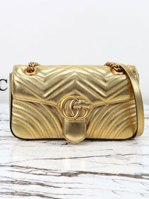 GG original calfskin marmont small shoulder bag 443497 gold
