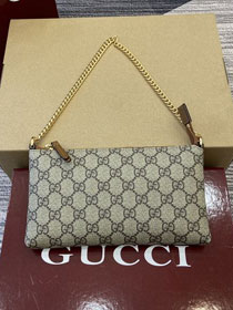 GG original canvas chain pochette 779791 brown