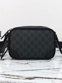 GG original canvas emblem mini crossbody bag 821217 black