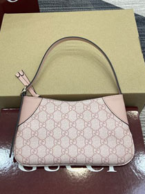 GG original canvas emblem small shoulder bag 820696 pink