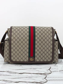 GG original canvas large changing bag 819287 brown