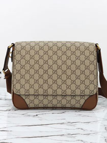 GG original canvas emblem medium crossbody bag 821154 brown