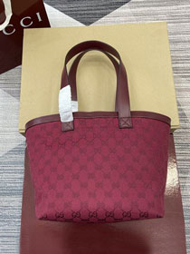 GG original canvas totissima small tote bag 788211 red