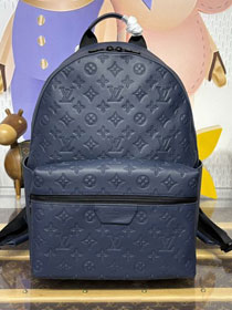 Louis vuitton original calfskin discovery backpack M14884 blue