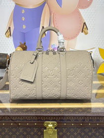 Louis vuitton original calfskin keepall 35 M11865 grey