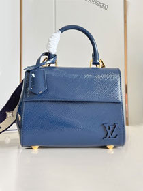Louis vuitton original epi leather cluny mini handbag M58925 blue