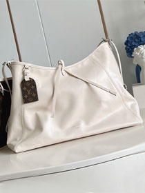 Louis vuitton original lambskin carryAll cargo MM M25143 white