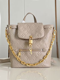 Louis vuitton original lambskin coussin backpack PM M13358 grey